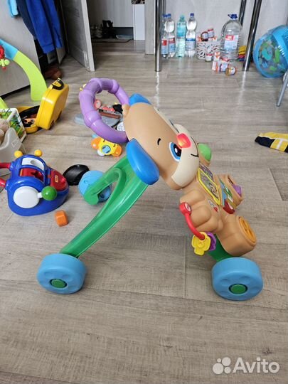 Ходунки каталка fisher price учёный щенок