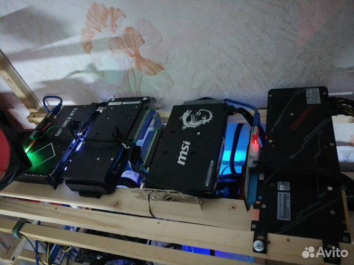 Игровые видеокарты, блок + мать+ озу