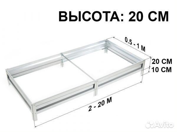 Ограждения для грядок, металлические грядки