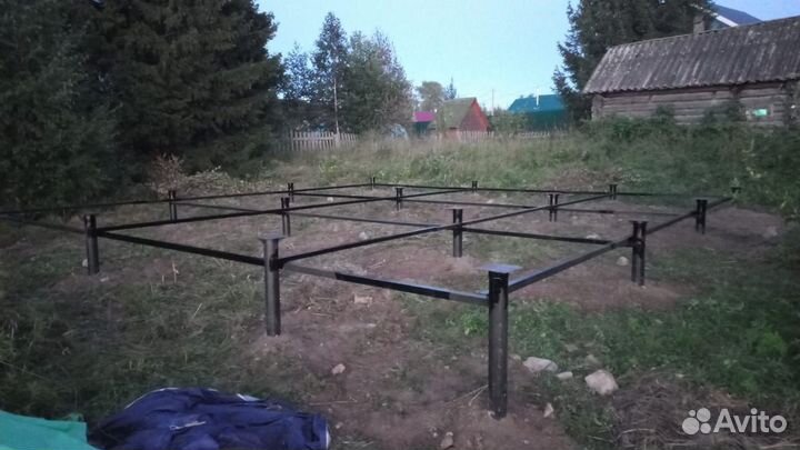 Сваи винтовые для монтажа фундамента. Доставка