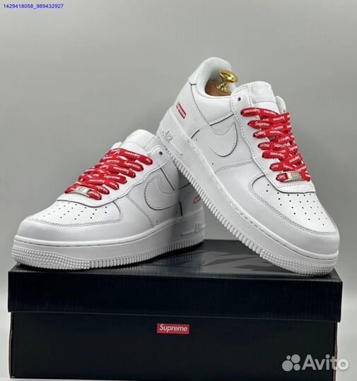 Кроссовки Nike Air Force 1 Low & Supreme (Арт.61136)