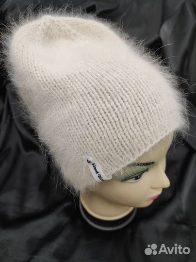 Шапка бини из пуха норки