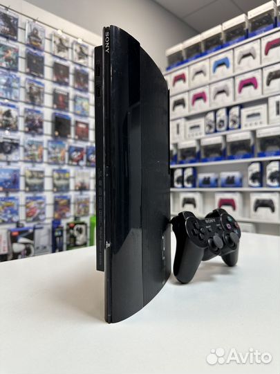 PlayStation 3 Super Slim 500gb + 38 игр (прошитая)