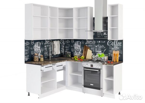 Модульная кухня Нувель 1,6х1,4 м