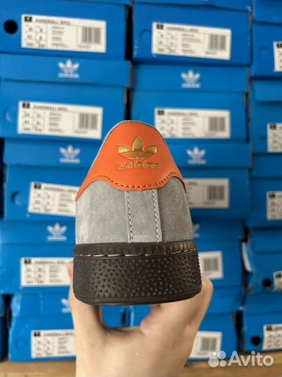 Кроссовки adidas munchen grey orange замш 41-45