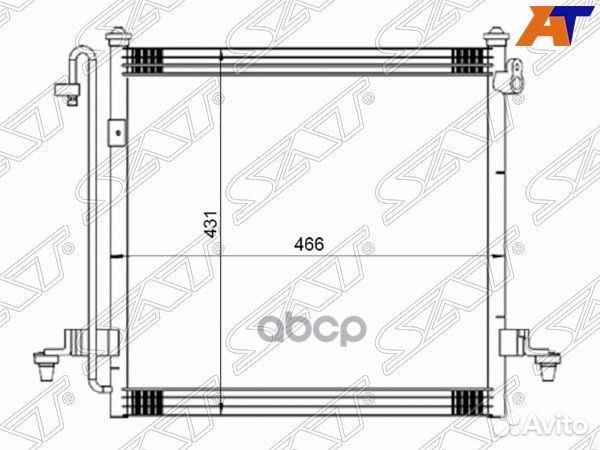 Радиатор кондиционера Mitsubishi L200 07-16 / T
