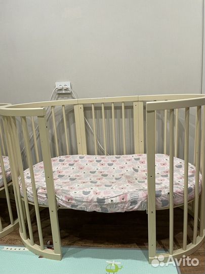 Детская овальная кроватка