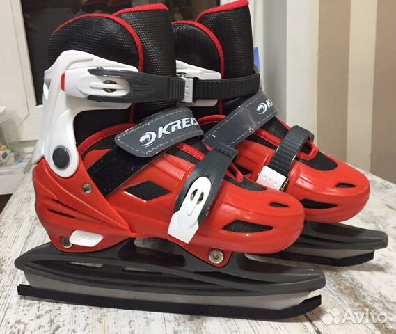 Коньки детские раздвижные размер 31-34