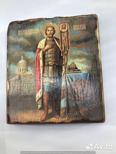 Панно Икона Александр Невский Святой
