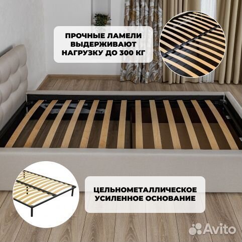 Кровать односпальная новая 90х200 Марсель