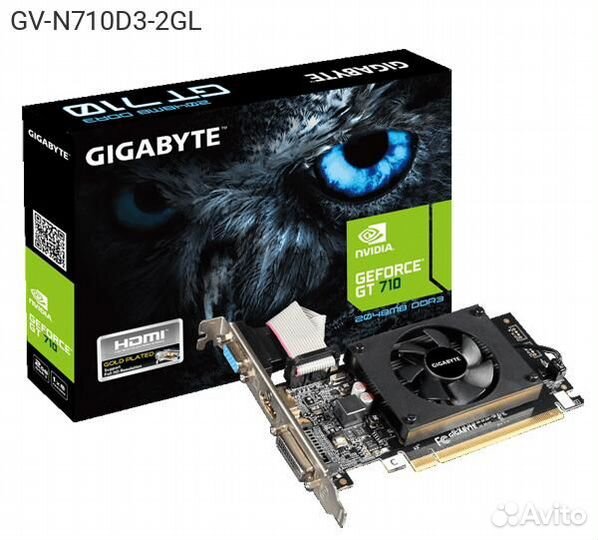 Видеокарта Gigabyte nVidia GeForce GT 710 DDR3 2GB