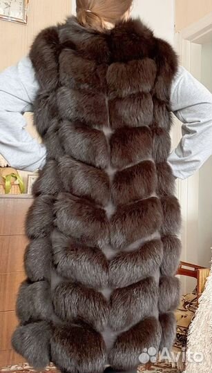 Жилетка меховая женская 42