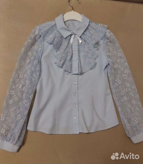 Блузка школьная на рост 128