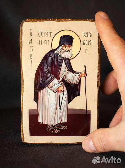 Иконка Серафима Саровского. 15 см высотой