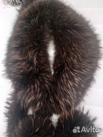 Меховой воротник енот