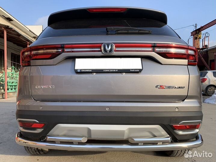 Защита зад бампера Changan CS35 Plus 2021 большая