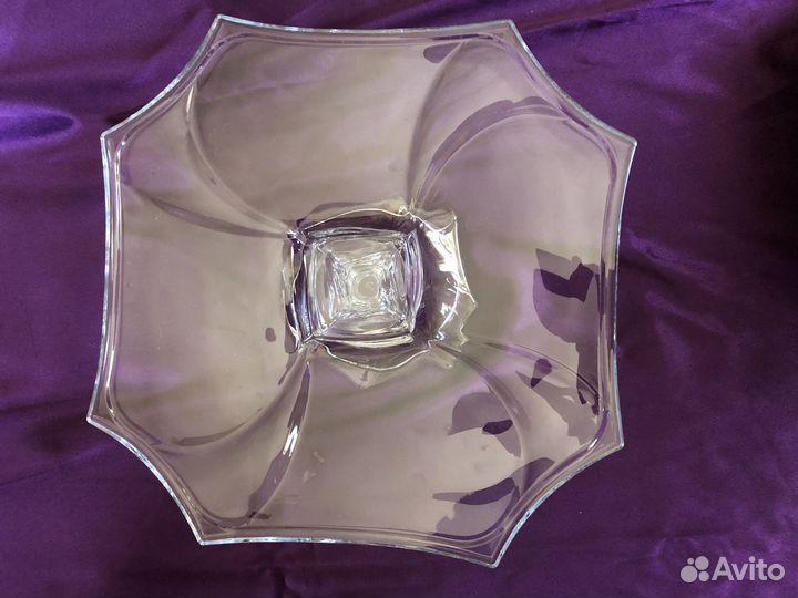 Тортница хрустальная