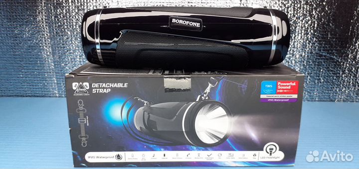 Портативная колонка 2в1 Borofond Street с фонарём