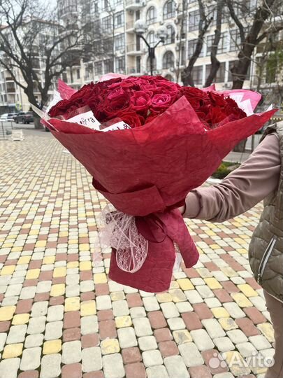 101 роза доставка