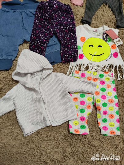 Пакет одежды на девочку 68-74