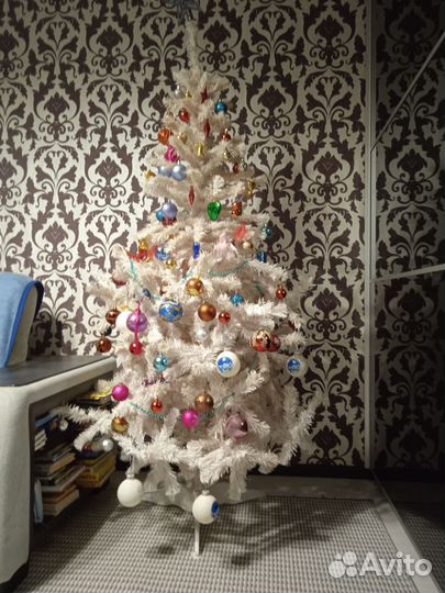 Елка искусственная белая 190 бу