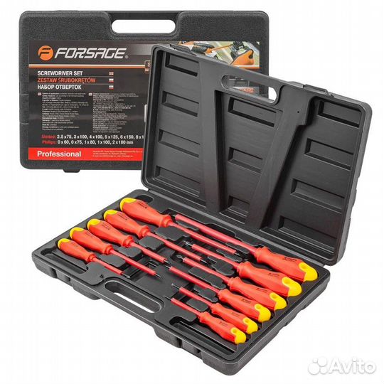 Отвертки, набор 11пр. Forsage F-2125N