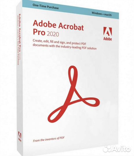 Adobe acrobat pro 2020. mac/pc. Пожизненная лиц