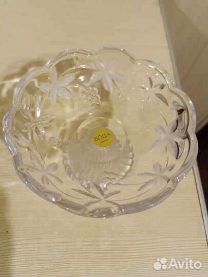 Ваза хрусталь СССР. Вазы японское стекло