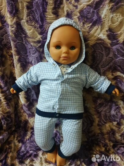 Пупс мягконабивной ГДР, рост 60 см