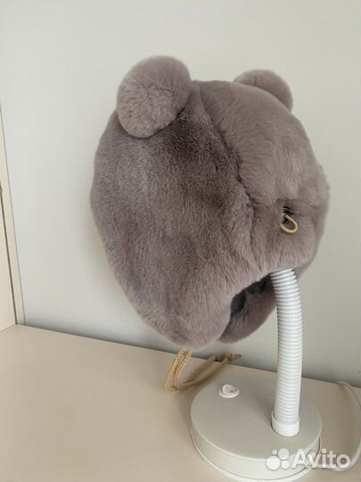 Шапка из кролика детская