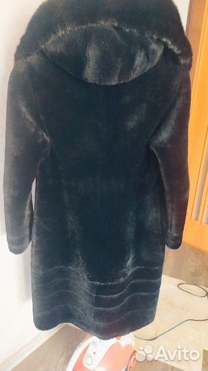 Шуба мутоновая с норкой 44-46