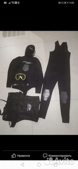 Комплект Мужского костюма для подводной охоты