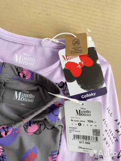 92 98 104 116 Новое костюм для девочки Минни маус