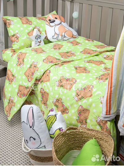 Детское постельное белье в кроватку 112*147