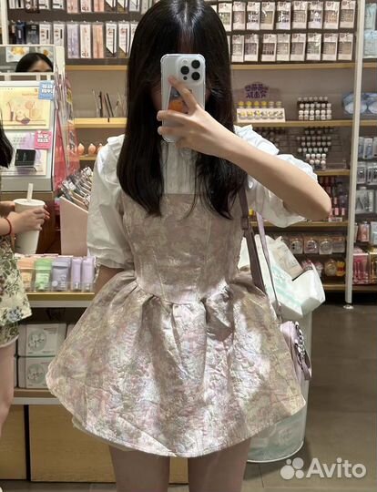 Экстра мини-платье в стиле бэби-долл