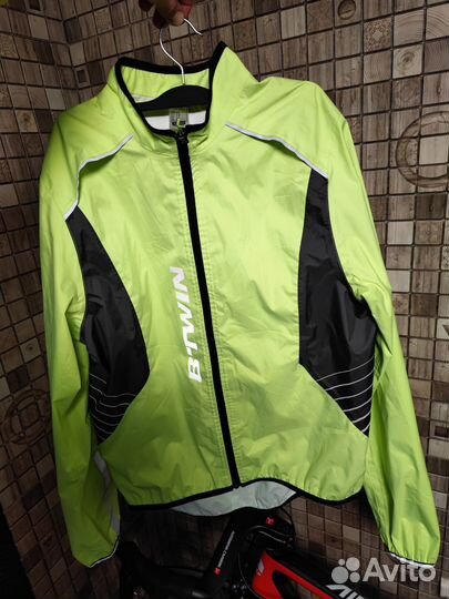 Куртка дождевик Btwin декатлон велосипедная