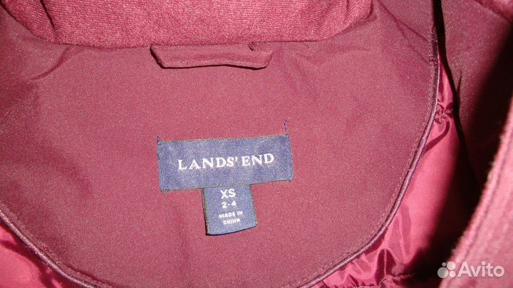 Пуховик женский lands END р XS 2-4