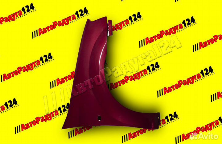 Крыло Renault Logan (2005-2014) переднее правое Rouge Toreador (21B)