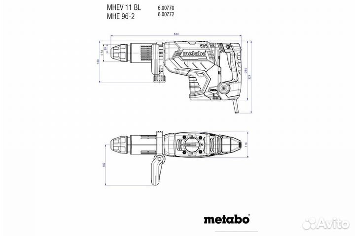 Отбойный молоток metabo mhev 11 BL 600770500