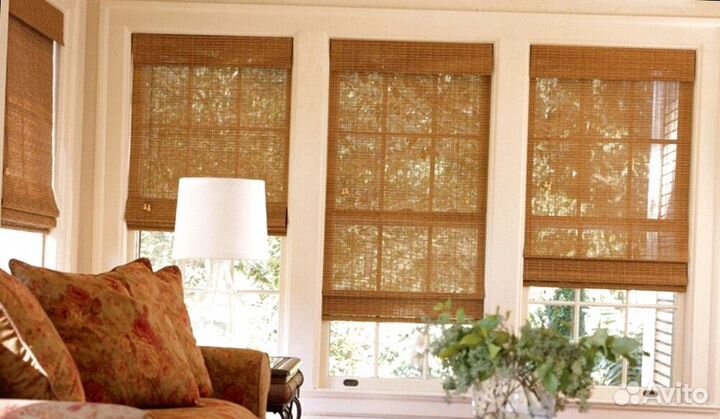 Жалюзи и шторы из бамбука