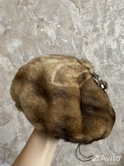 Норковый берет стриженный