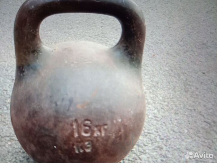 Гиря 16 и32 кг СССР
