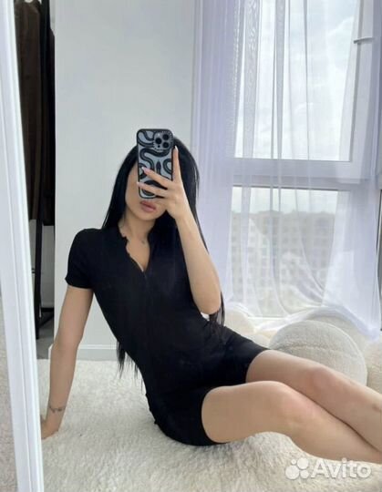 Комбинезон в рубчик