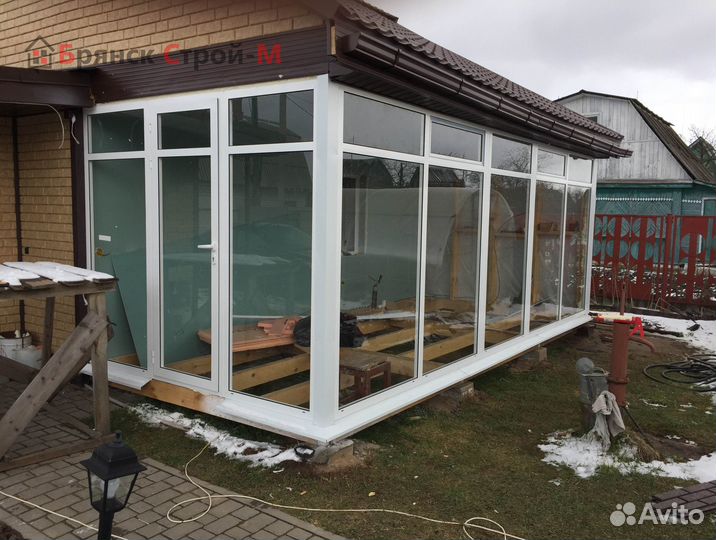 Остекление веранды распашное