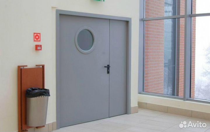 Дверь противопожарная 2080*1280 7035 R 900 дпм EI