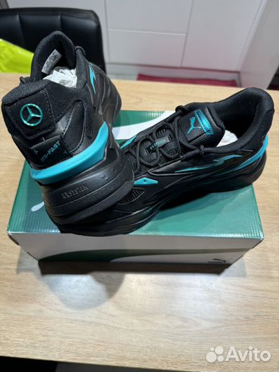 Кроссовки puma RS-fast ME black-spectra green