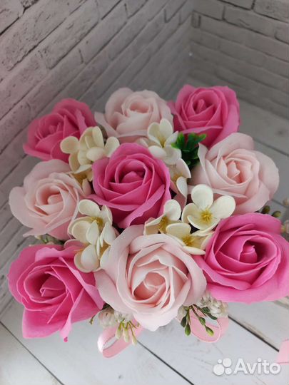 Букет из мыльных цветов