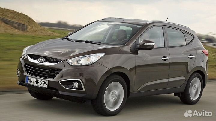 Молдинги дверей (бархотки) Hyundai IX35 2010-15