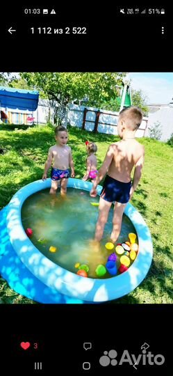 Детский надувной бассейн