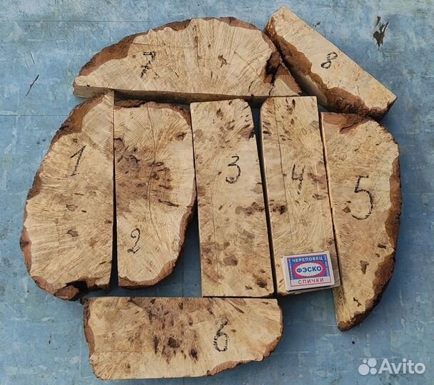 Бруски из капа берёзы